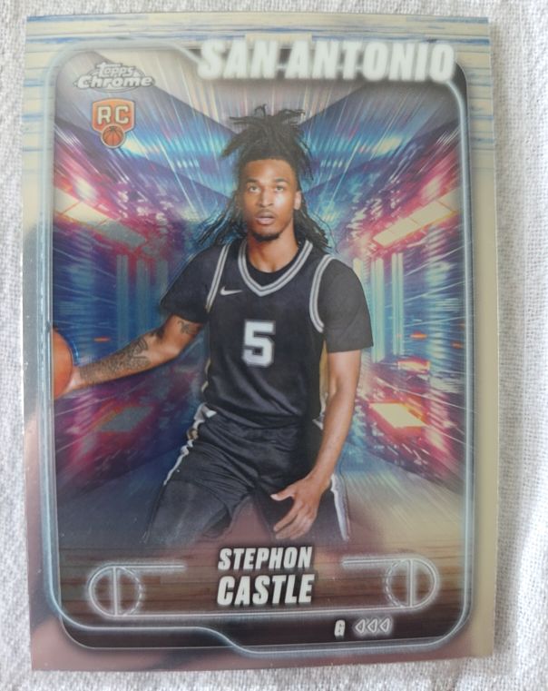 2024-25 Topps Chrome #122 Stephon Castle — front