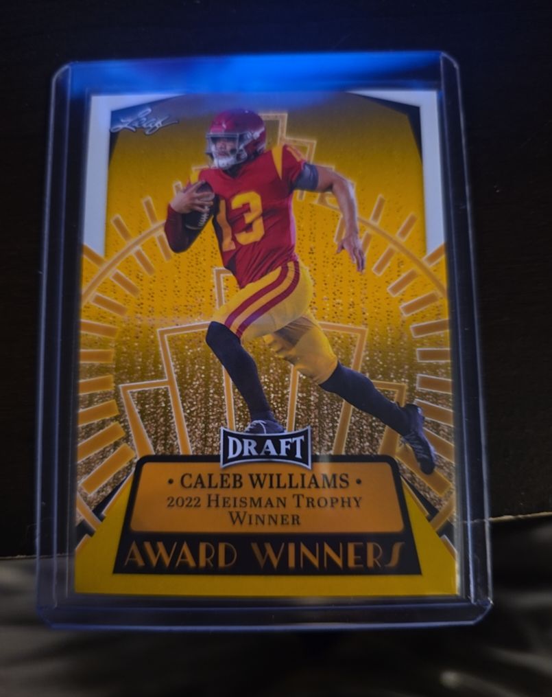 2023 Leaf Draft #14 Caleb Williams Award Winners — front