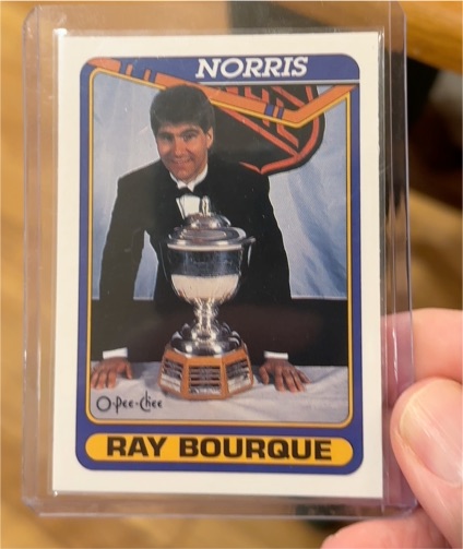 1990-91 O-Pee-Chee #475 Ray Bourque — front