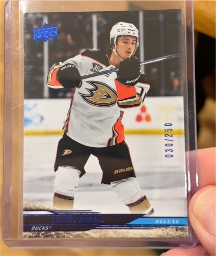 2024-25 Upper Deck Series 2 Deluxe #251 Trevor Zegras — front