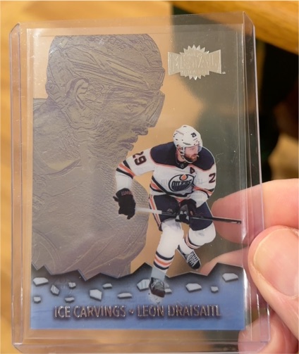 2021-22 Upper Deck Skybox Metal Universe Ice Carvings #IC-3 Leon Draisaitl — front