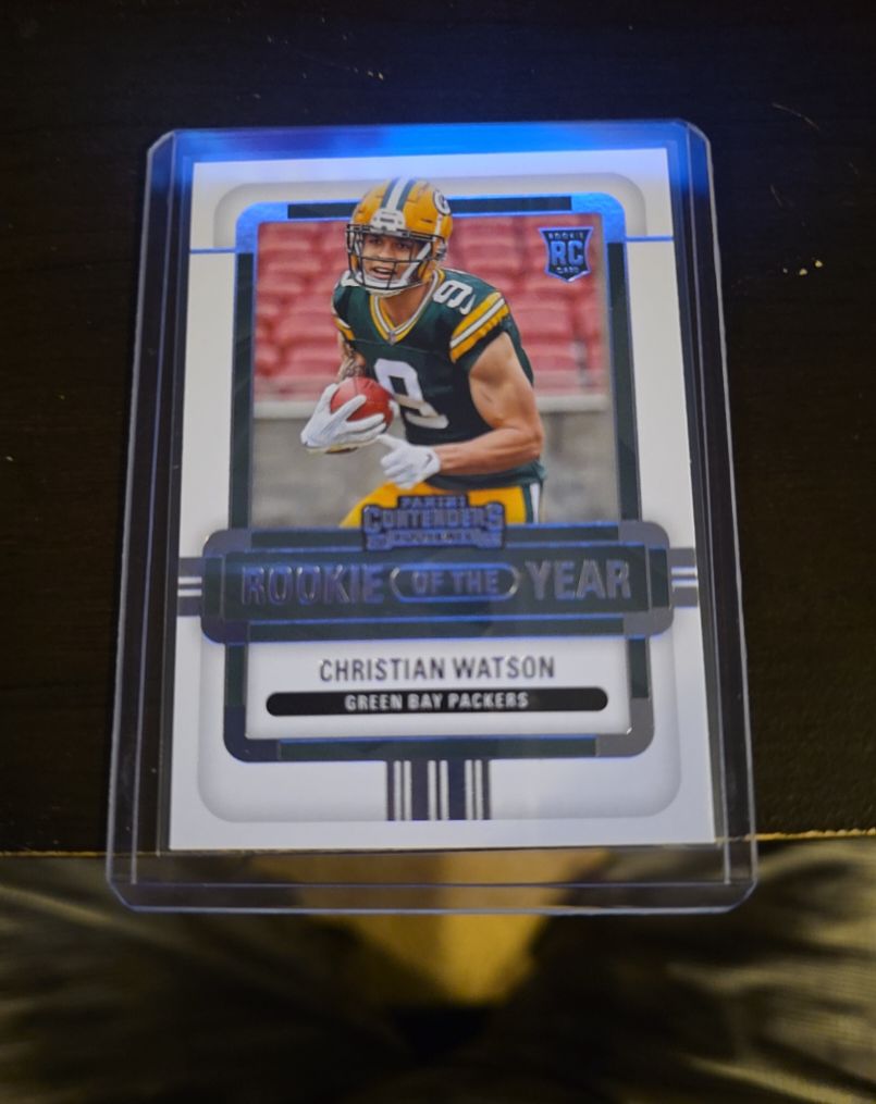 2022 Panini Contenders Rookie of the Year #ROY-CWA Christian Watson — front