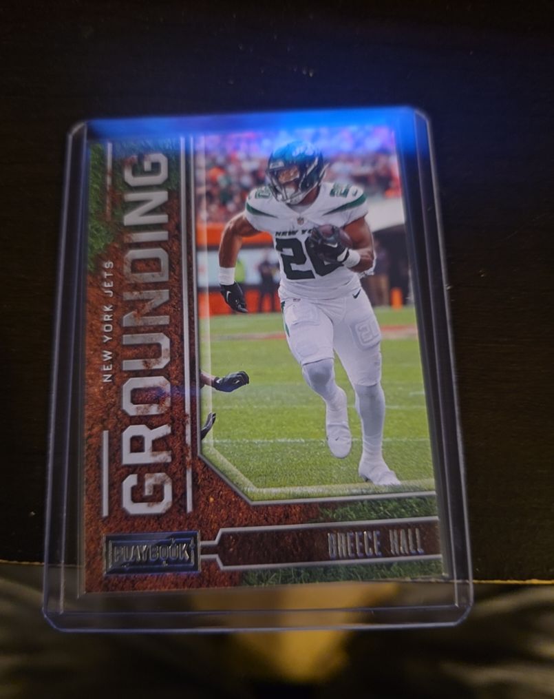 2022 Panini Playbook Grounding #G-20 Breece Hall — front