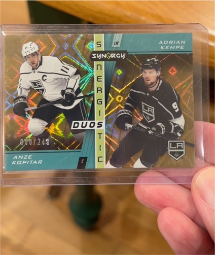 2021-22 Upper Deck Synergy Synergistic Duos #SD-2 Anze Kopitar / Adrian Kempe — front