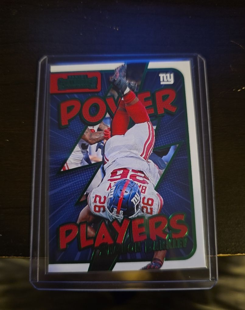 2022 Panini Contenders Power Players #PWR-SBA Saquon Barkley — front
