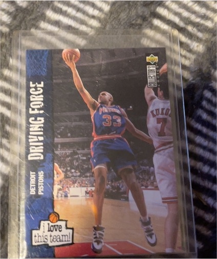 1995-96 Upper Deck Collector's Choice Detroit Pistons Driving Force — front