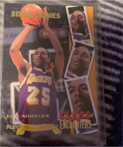 1995-96 Fleer #5 Eddie Jones Class Encounters — front