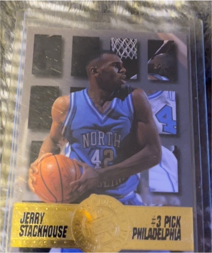 1995-96 Press Pass Premium Draft Picks #3 Jerry Stackhouse — front