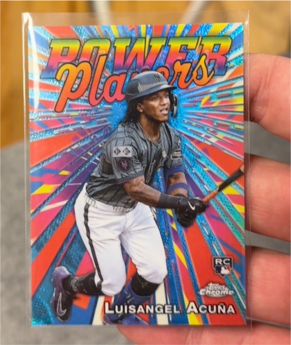 2025 Topps Chrome #PP-24 Luisangel Acuna Power Players Rookie — front