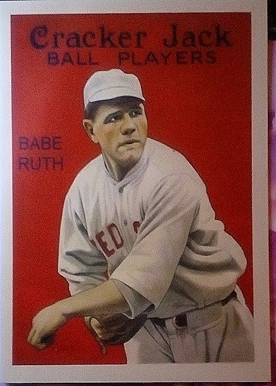 1914 Cracker Jack Ball Players #NNO Babe Ruth — front