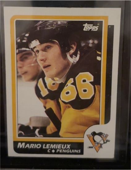 1986-87 Topps #122 Mario Lemieux — front