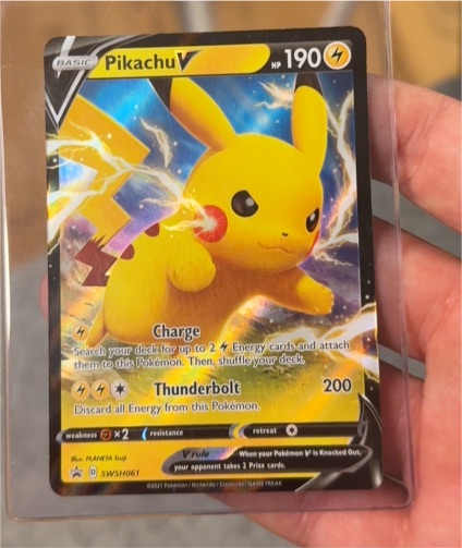2021 Pokémon TCG Pikachu V SWSH061 Black Star Promo — front