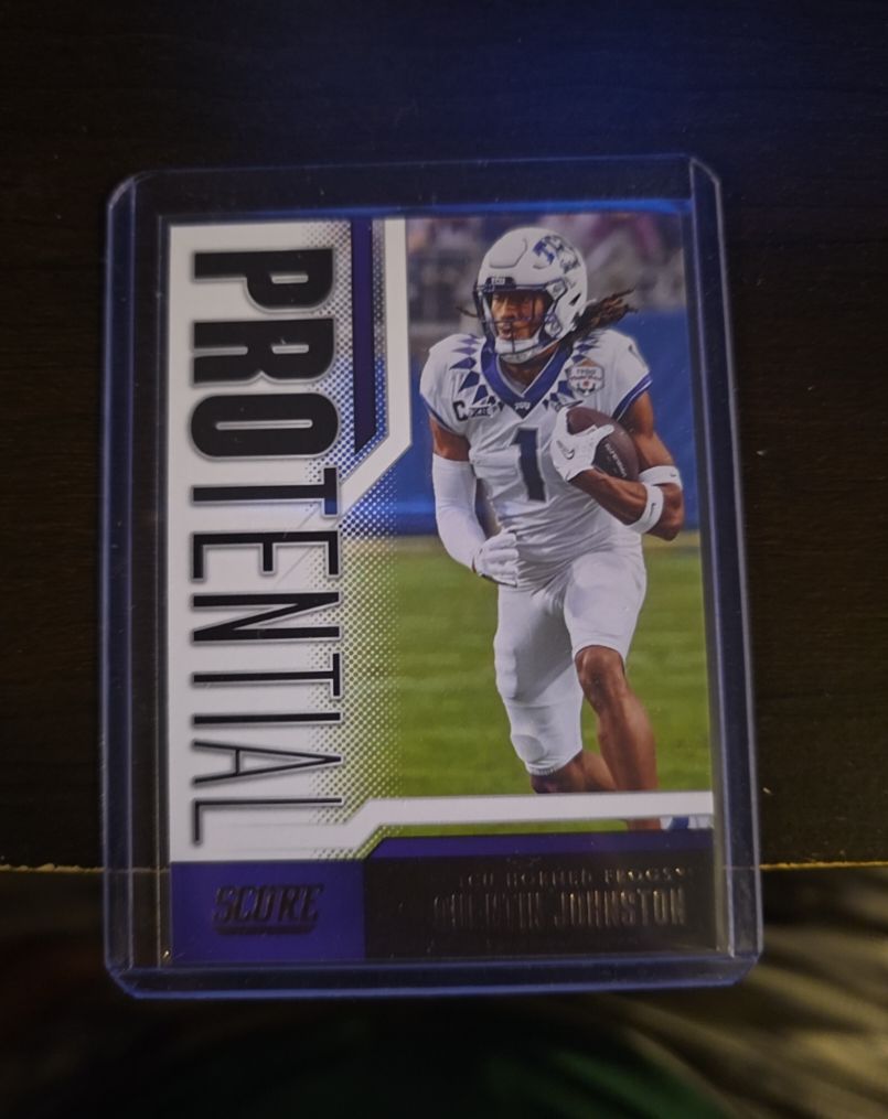 2023 Panini Score #8 Quentin Johnston PROtential Rookie Insert — front