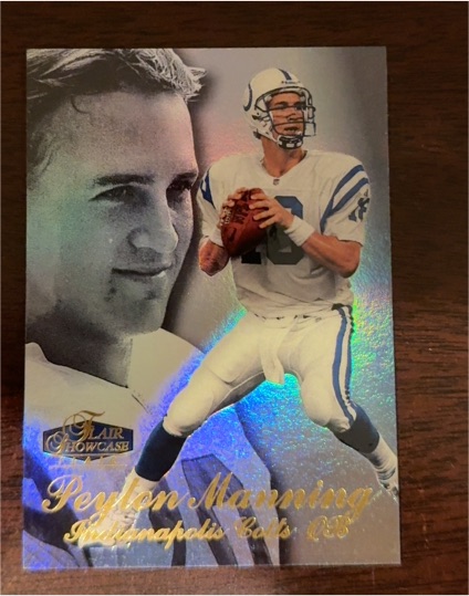 1998 Fleer Flair Showcase #3 Peyton Manning — front