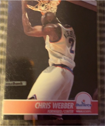 1994 Hoops #382 Chris Webber — front