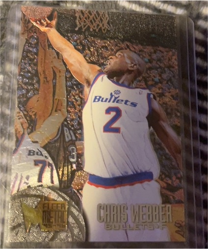 1995-96 Fleer Metal #118 Chris Webber — front