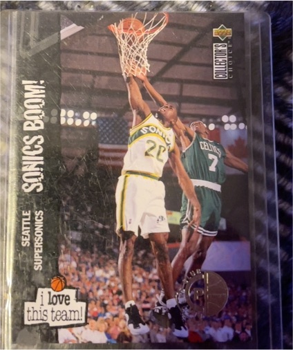 1995 Upper Deck Collector's Choice #390 Gary Payton — front