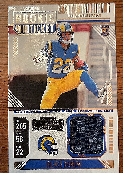 2024 Panini Contenders Rookie Ticket #RTS-BCM Blake Corum — front