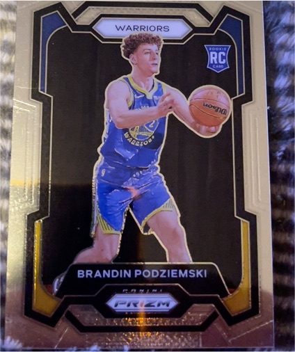 2023-24 Panini Prizm #147 Brandin Podziemski — front