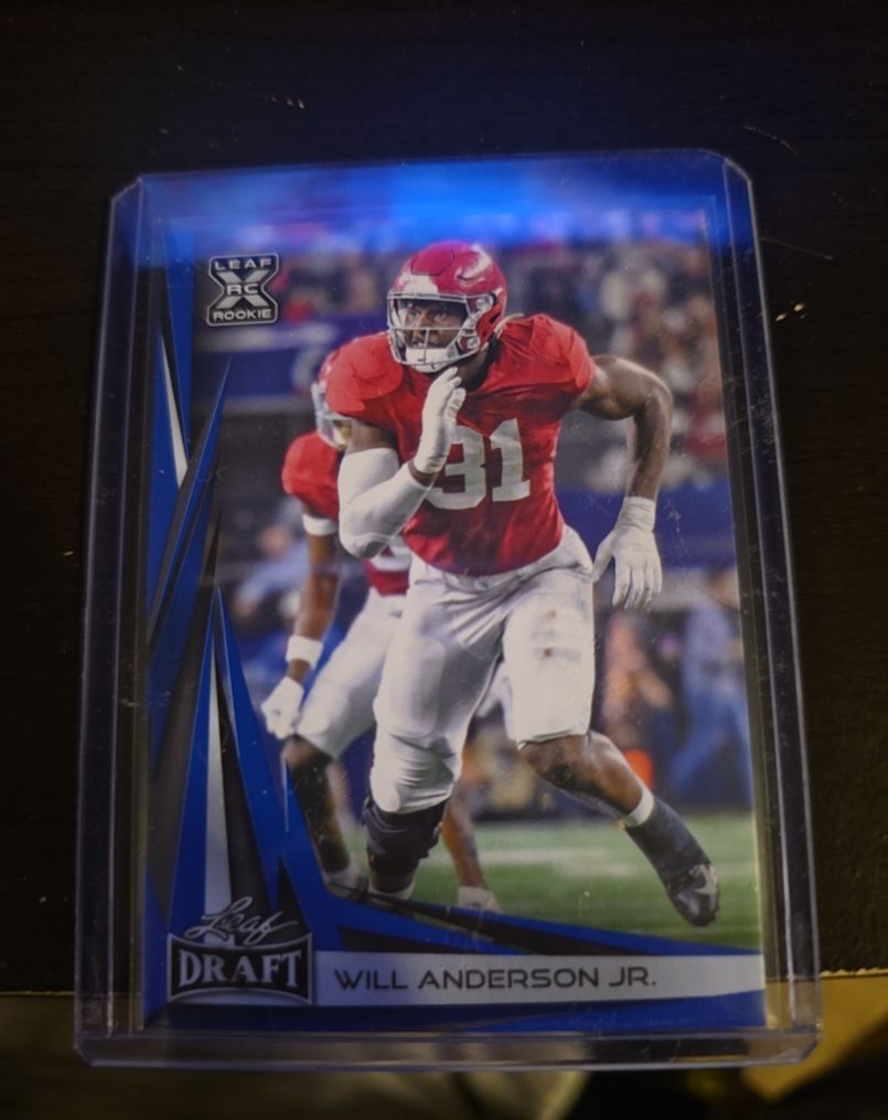 2023 Leaf Draft #B2-10 Will Anderson Jr. — front