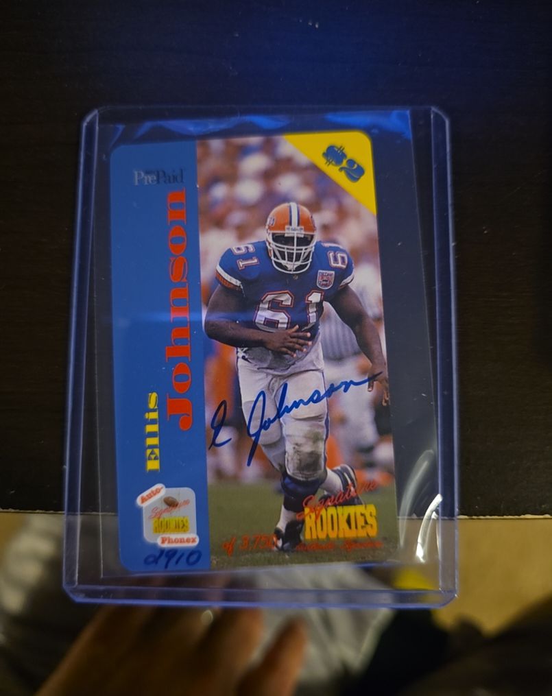 1995 Signature Rookies Auto-Phonex #31 Ellis Johnson — front