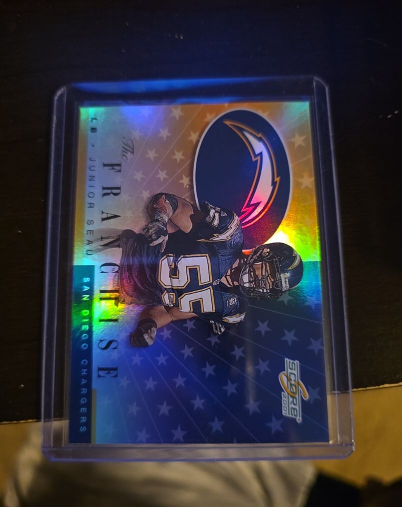 2001 Score The Franchise #TF-14 Junior Seau — front