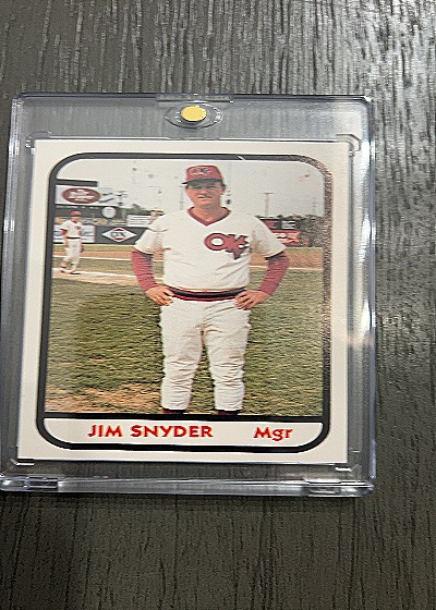 1981 TCMA Minor League #23 Jim Snyder — front