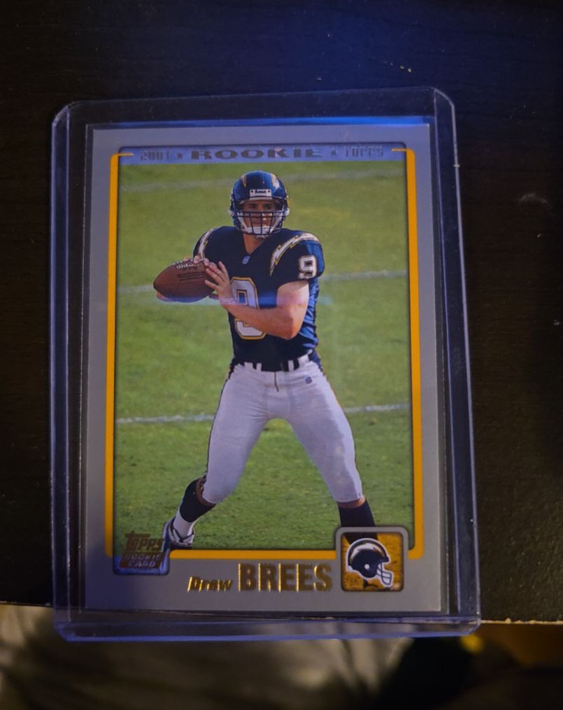 2001 Topps #328 Drew Brees Rookie Card — front