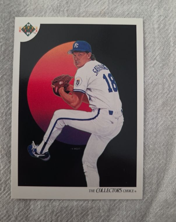 1991 Upper Deck #33 Bret Saberhagen — front