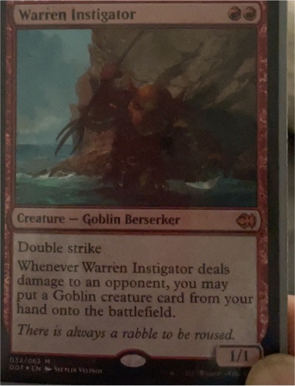 2019 Magic: The Gathering #032 Warren Instigator — front