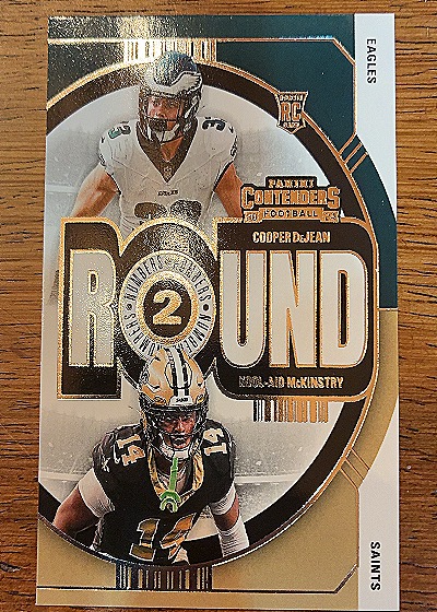 2024 Panini Contenders #11 Round Numbers 2 Cooper DeJean & Kool-Aid McKinstry — front