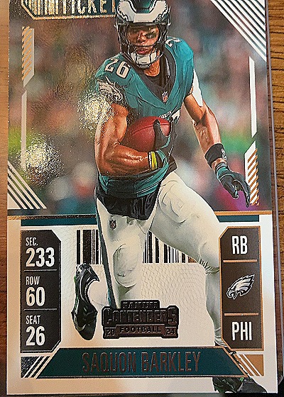 2024 Panini Contenders #80 Saquon Barkley — front