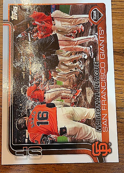 2025 Topps #514 San Francisco Giants Team Card — front