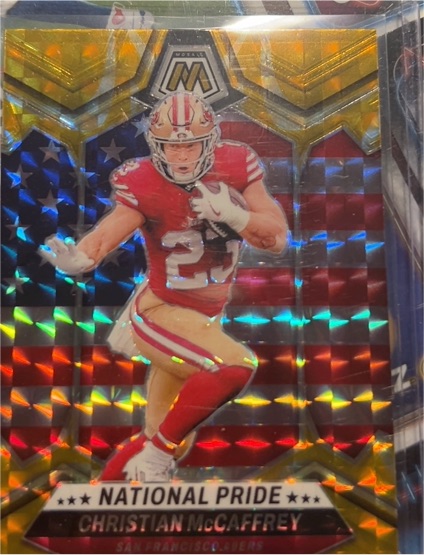 2024 Panini Mosaic National Pride Christian McCaffrey — front