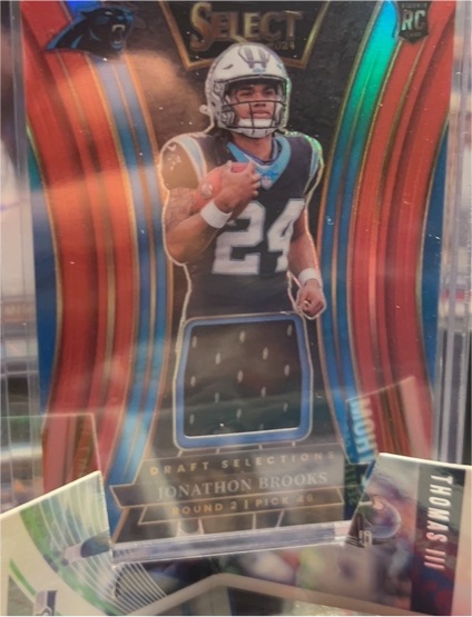 2024 Panini Select Draft Selections Jonathon Brooks Patch — front