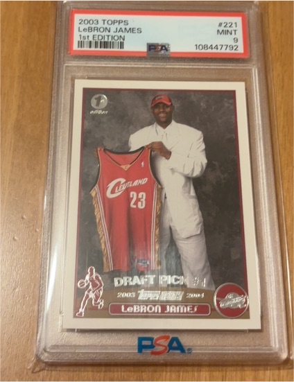 2003 Topps #221 LeBron James Rookie Card — front