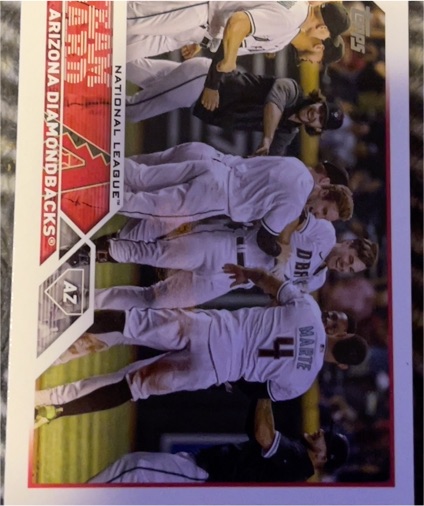 2023 Topps #263 Arizona Diamondbacks — front