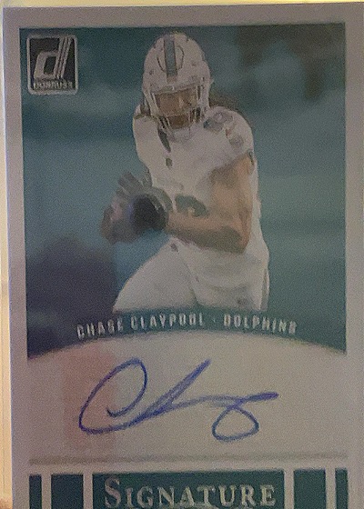 2024 Panini Donruss Signature Series #SSE-CC Chase Claypool — front