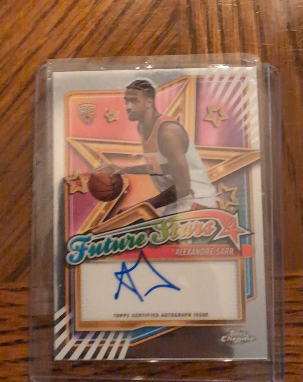 2024-25 Topps Chrome Future Stars #FSA-AS Alexandre Sarr — front