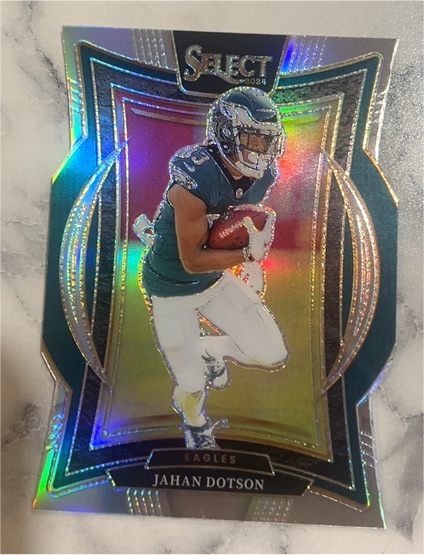 2024 Panini Select Concourse Silver Prizm Die-Cut #63 Jahan Dotson — front