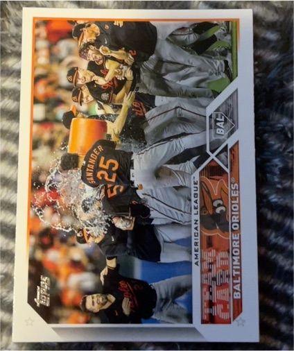 2023 Topps Series 1 #112 Baltimore Orioles Team Card — front