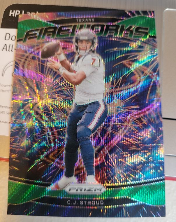 2024 Panini Prizm Fireworks #3 C.J. Stroud — front