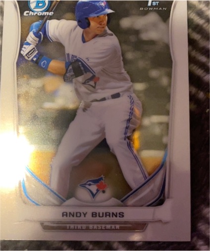 2014 Bowman Chrome Prospects #BCP22 Andy Burns — front