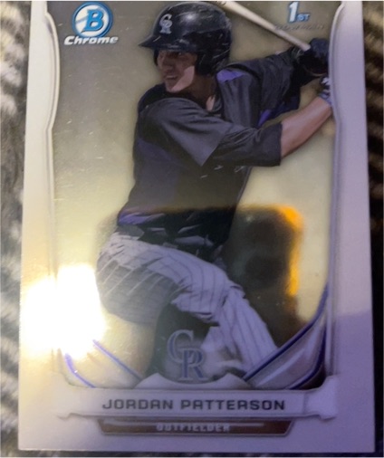 2014 Bowman Chrome 1st Bowman Jordan Patterson — front