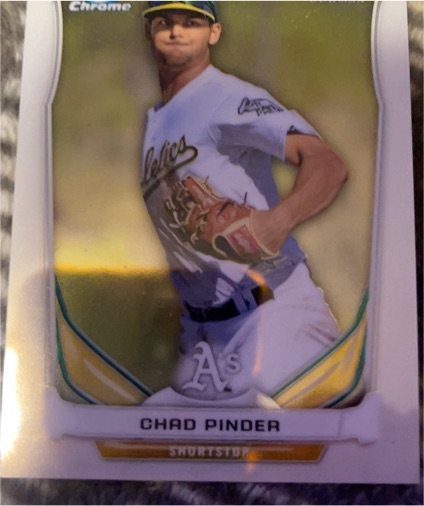 2014 Bowman Chrome #BCP85 Chad Pinder — front