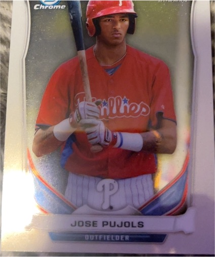 2014 Bowman Chrome #BCP87 Jose Pujols — front