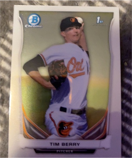 2014 Bowman Chrome Draft #CTP-57 Tim Berry — front