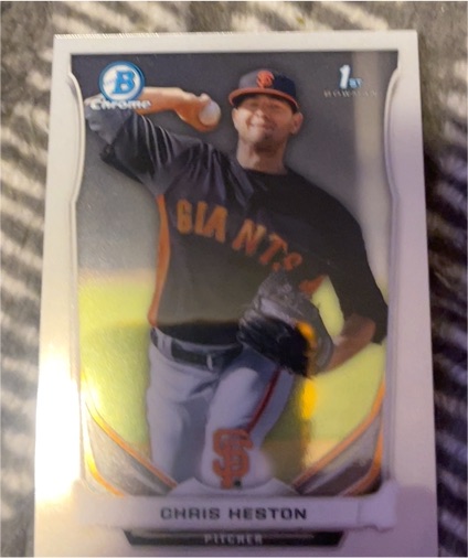 2014 Bowman Chrome #Chris Heston — front