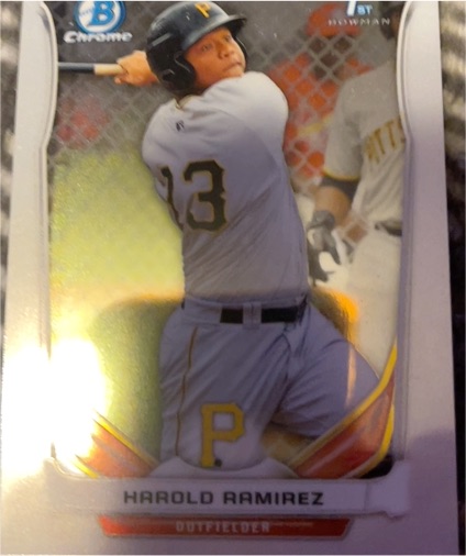 2014 Bowman Chrome Prospects #BCP77 Harold Ramirez — front