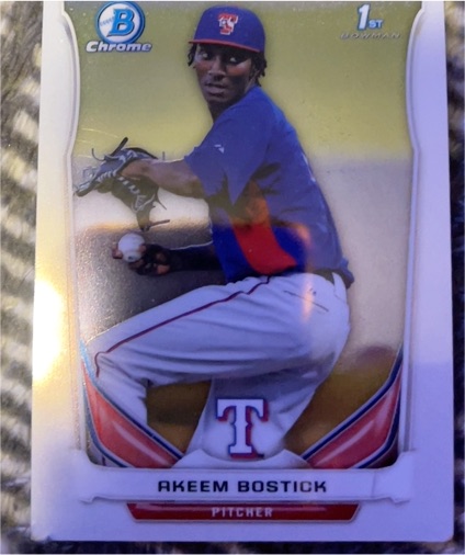 2014 Bowman Chrome #BCP6 Akeem Bostick — front